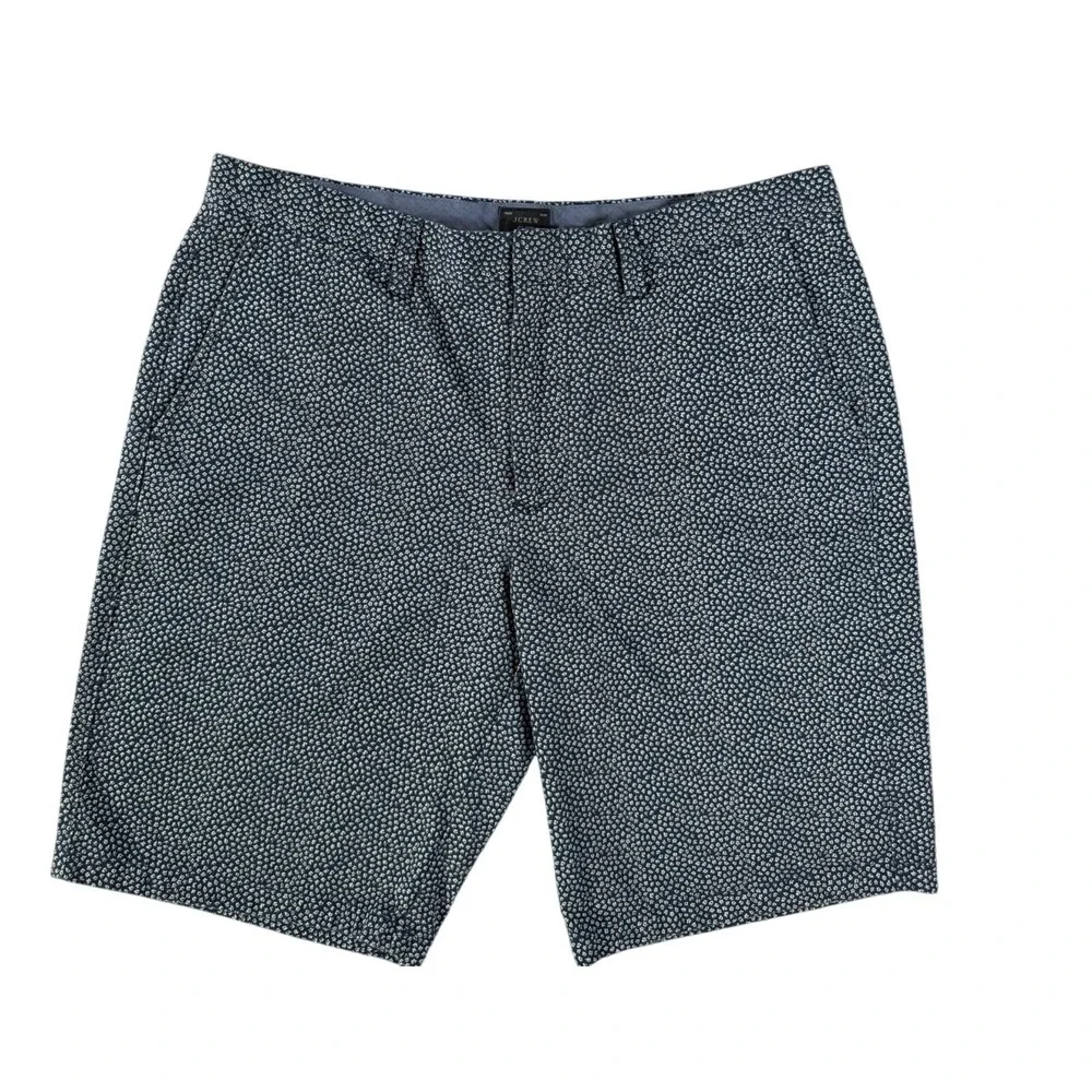 J. Crew Club Floral‎ Shorts Cotton Blend Preppy Style Blue Men's Size 34